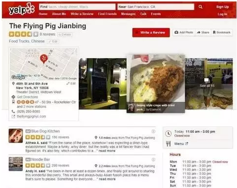 不仅如此，人家在美帝大众点评——Yelp上也是正规上榜的